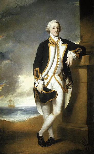 George Dance the Younger Portrait of Captain Hugh Palliser oil painting picture